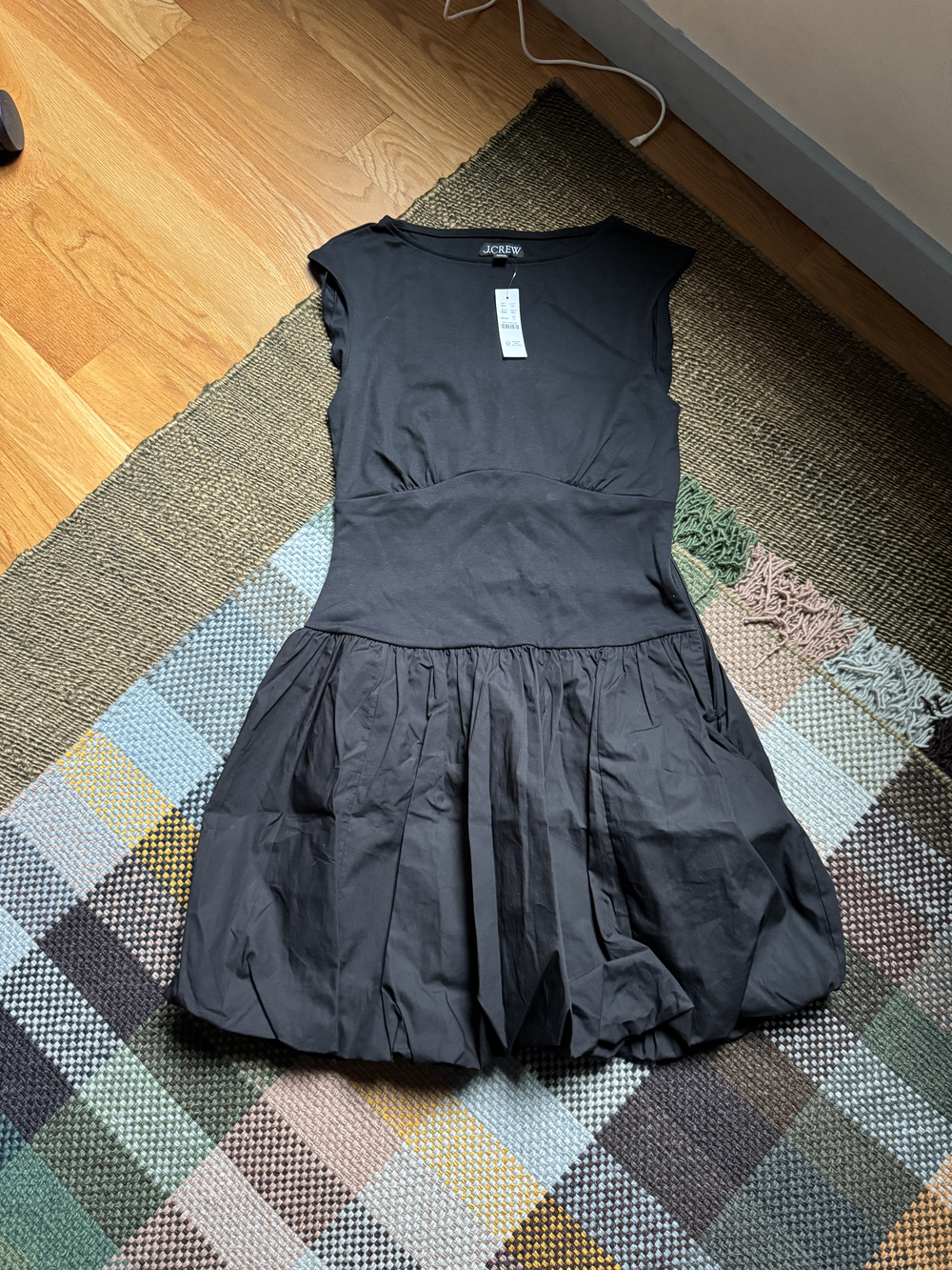 J.Crew Bubble Hem Mixy Dress Sz S